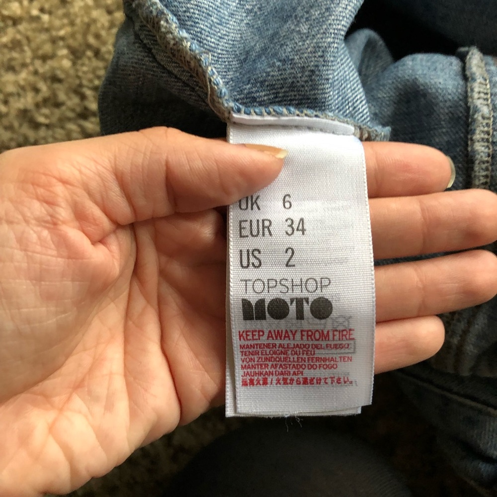 High Waisted Denim Skirt - Picture 5 of 5